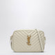 Saint Laurent Lou Cream Quilted Leather Camera Bag