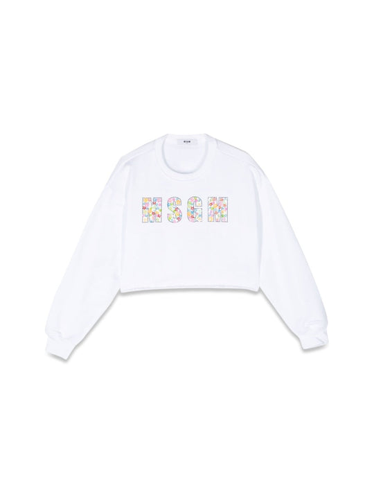 Msgm Cropped Sweatshirt