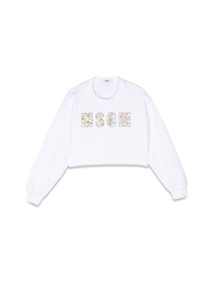 Msgm Cropped Sweatshirt