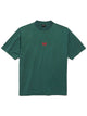 Balenciaga Men`S Laurel Classic Medium Fit T-Shirt In Dark Green/Red