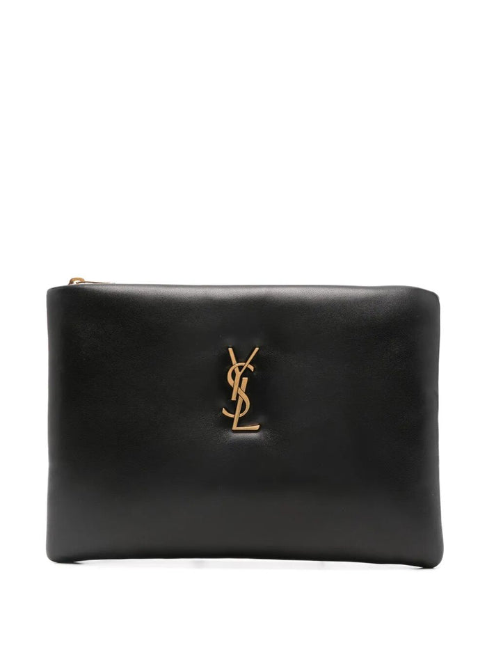 Saint Laurent Calypso Small Pouch In Lambskin