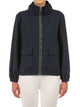 Le Tricot Perugia Blue Cotton Blend Jacket