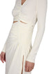 Off-White Dress With Ruffles