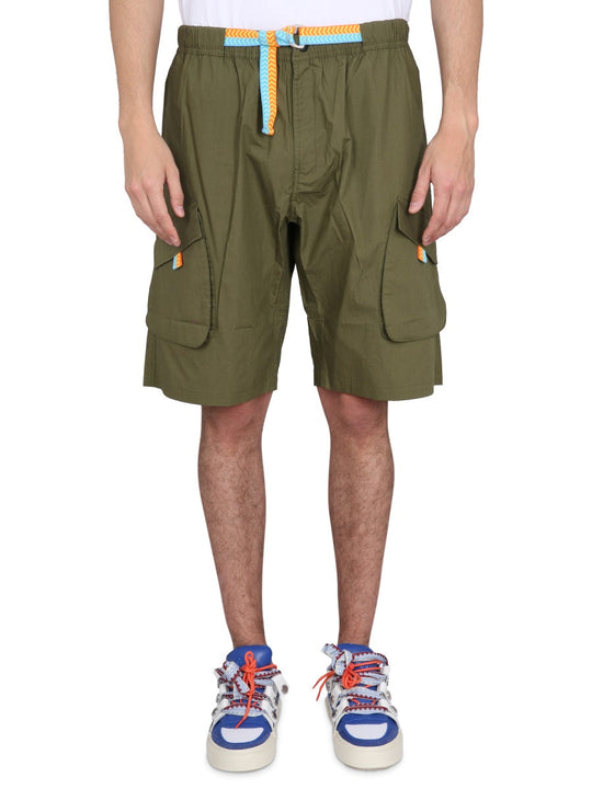 Marcelo Burlon County Of Milan Cargo Bermuda Cross