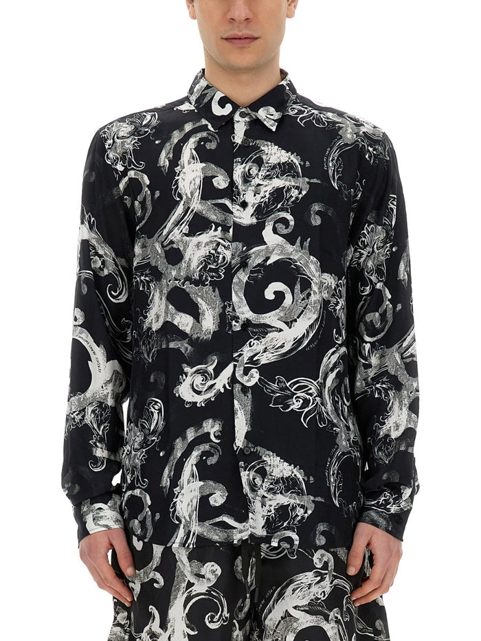 Versace Jeans Couture Black 100% Vi Shirts