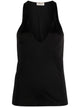 Saint Laurent Deep Neckline Jersey Top