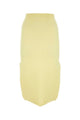 Bottega Veneta Yellow Stretch Cotton Blend Skirt