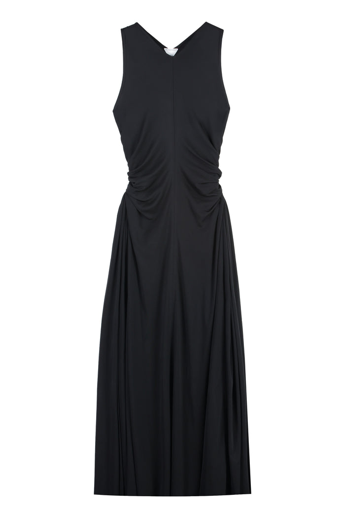 Bottega Veneta Black Jersey Long Dress