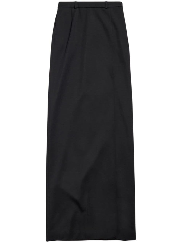 Balenciaga Wool Midi Skirt