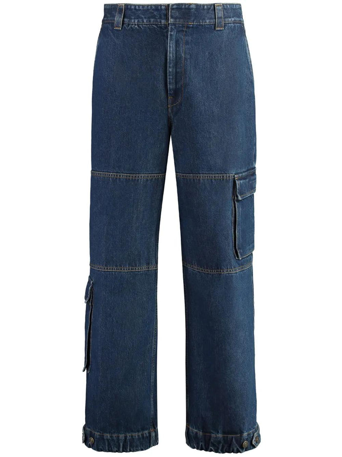 Gucci Denim Pants With Gucci Label