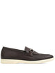 Ferragamo Brown Leather Buckle Loafers