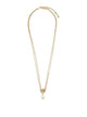 Ferragamo Gancini Pearl And Crystals Necklace
