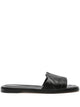 Alexander Mcqueen Seal Leather Flat Sandals