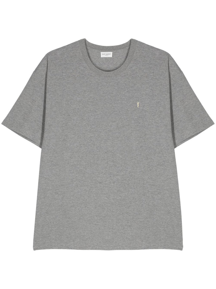Saint Laurent Cassandras Tshirt With Logo