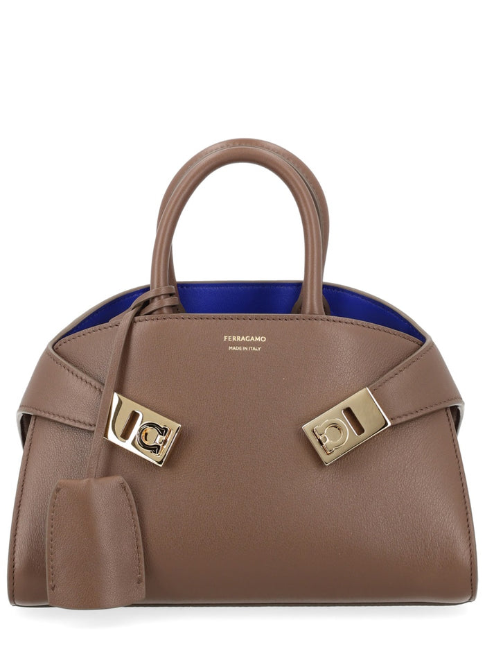 Ferragamo Brown Calf Leather Handbag