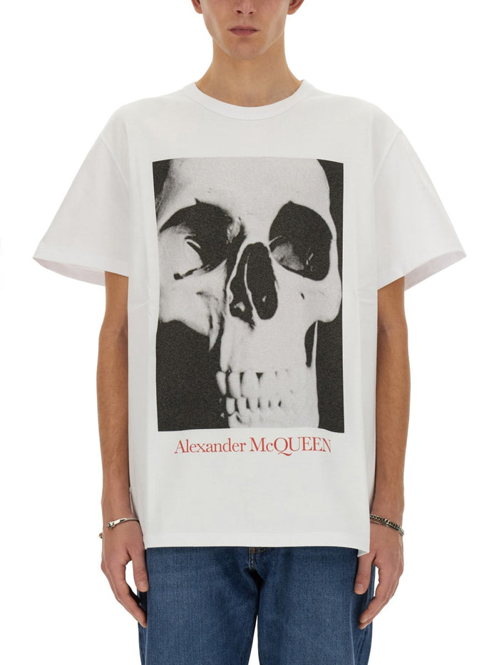 Alexander Mcqueen Skull Print T Shirt