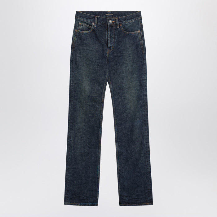 Saint Laurent Nico Jeans In Heritage Indigo Denim