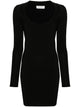 Saint Laurent Square Neck Knitted Dress