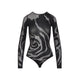 Wolford Darkwood Black Rose Shadow String Body