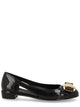 Ferragamo Black Pvc Flat