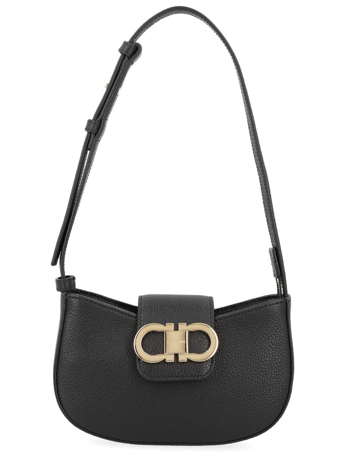 Ferragamo Black Calf Leather Bag
