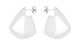 Bottega Veneta Silver Fin Earrings