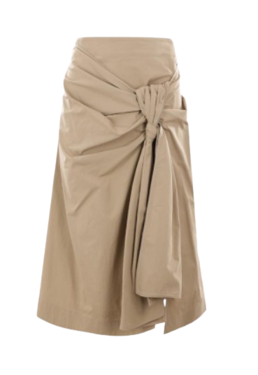 Bottega Veneta Sand Co-Blend Clothing Skirts