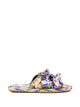 Zimmermann Carousel Linen Flat Sandals