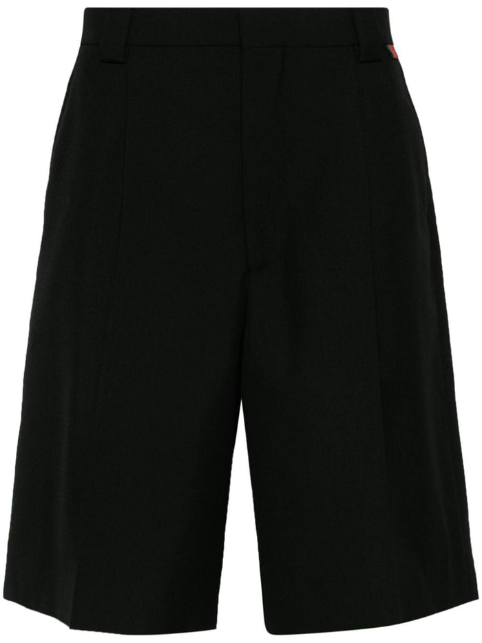 Gucci Black Leather Shorts