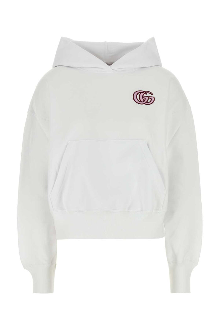 Gucci White Cotton Sweatshirt