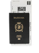 Balenciaga Black Passport Calf Leather Long Wallet
