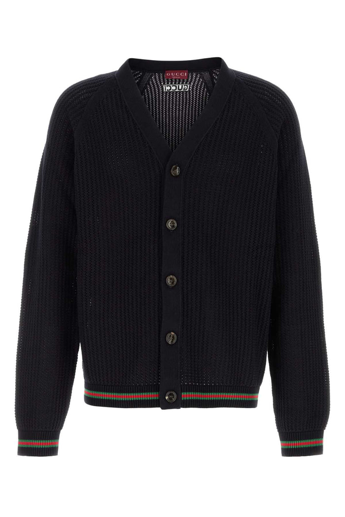 Gucci Midnight Blue Crochet Cardigan