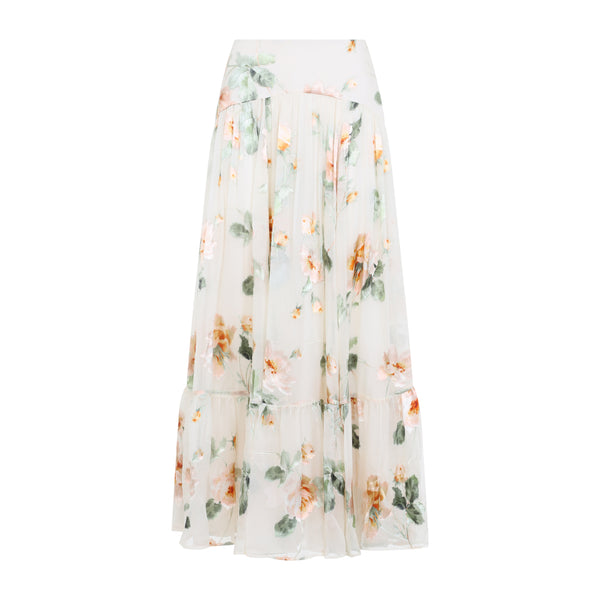 Zimmermann Carousel Burnout Midi Skirt