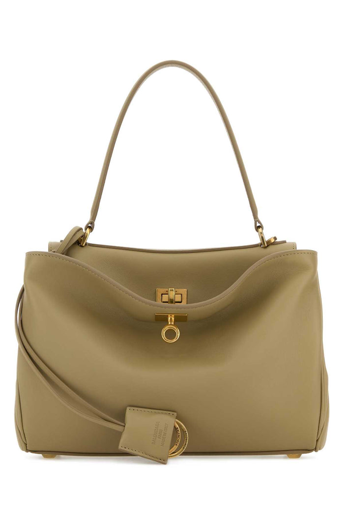 Balenciaga Sage Green Leather Small Rodeo Handbag