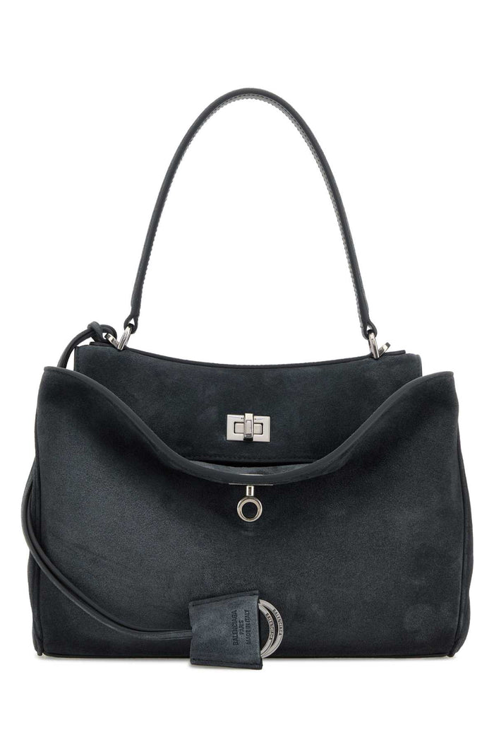 Balenciaga Grey Leather Top Handle Bag