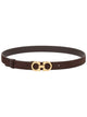 Ferragamo Dark Brown Calf Belt