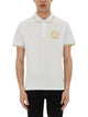 Versace Jeans Couture Polo In Cotone Con Vemblem
