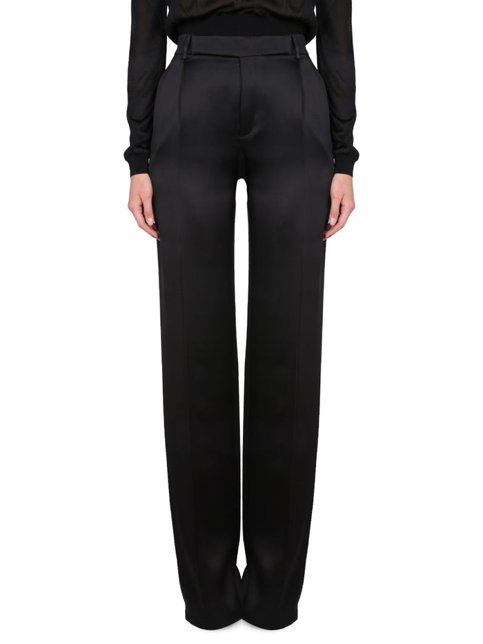 Saint Laurent Satin Flared Pants