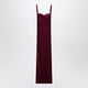 Balenciaga Long Plum-Colored Velvet Dress