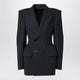Balenciaga Grey Doublebreasted Cashmere Jacket