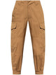 Alexander Mcqueen Camel Brown Low-Rise Cargo Trousers