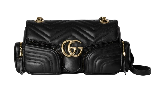 Gucci Women Black Leather Bag