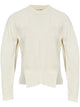 Alexander Mcqueen Cream White Geometric-Pattern Sweater
