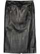 Alexander Mcqueen Low Waist Leather Skirt