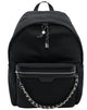 Stella Mccartney Black Matte Chain-Link Zip Bag