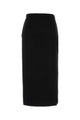 Valentino Garavani Black Wool Skirt