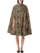 Valentino Animalprint Wool Cape