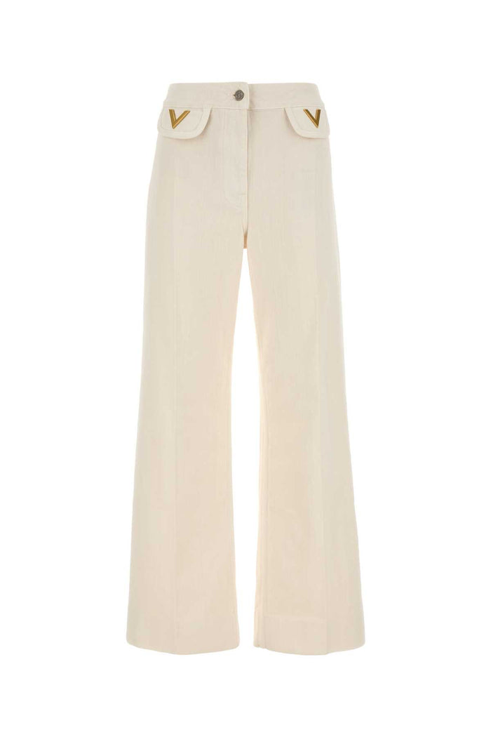 Valentino Garavani Ivory Denim Jeans