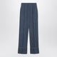 Valentino  Blue Trousers In Chambray Denim