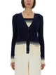Valentino Garavani Navy Blue Wool Cardigan